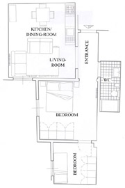 Tuscany Vacation Rental: Map of Latini Rental Apartment in Florence